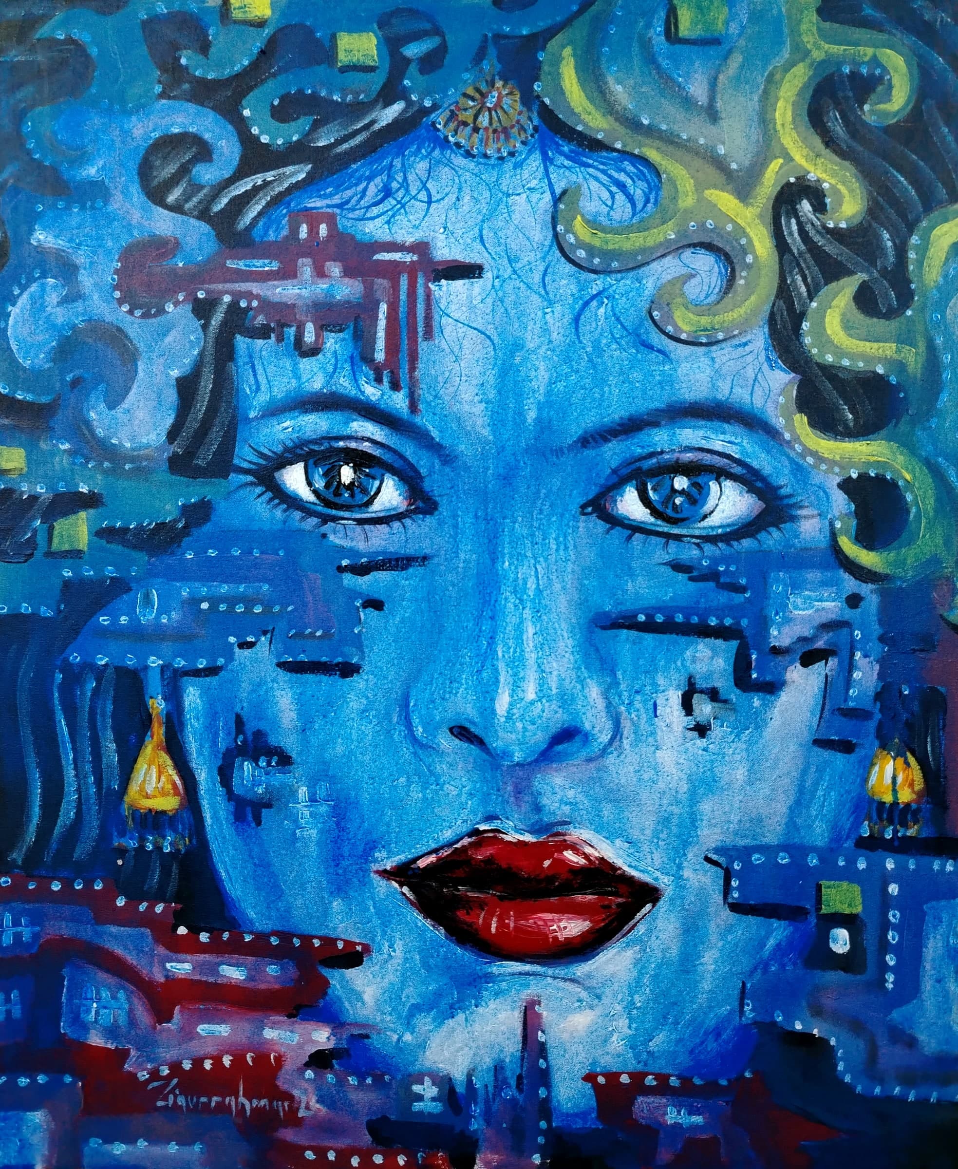 Blue City Face